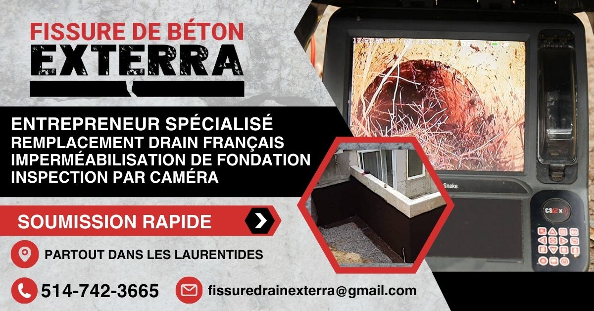 Entreprise spécialisée en drain Rawdon